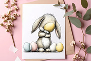 Quirky easter bunny bundle, an Illustration by SinaCreation (Thumbnail 6 of 11)