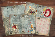 Alice in Wonderland Junk Journal Kit, an Illustration by meribela (Thumbnail 2 of 7)