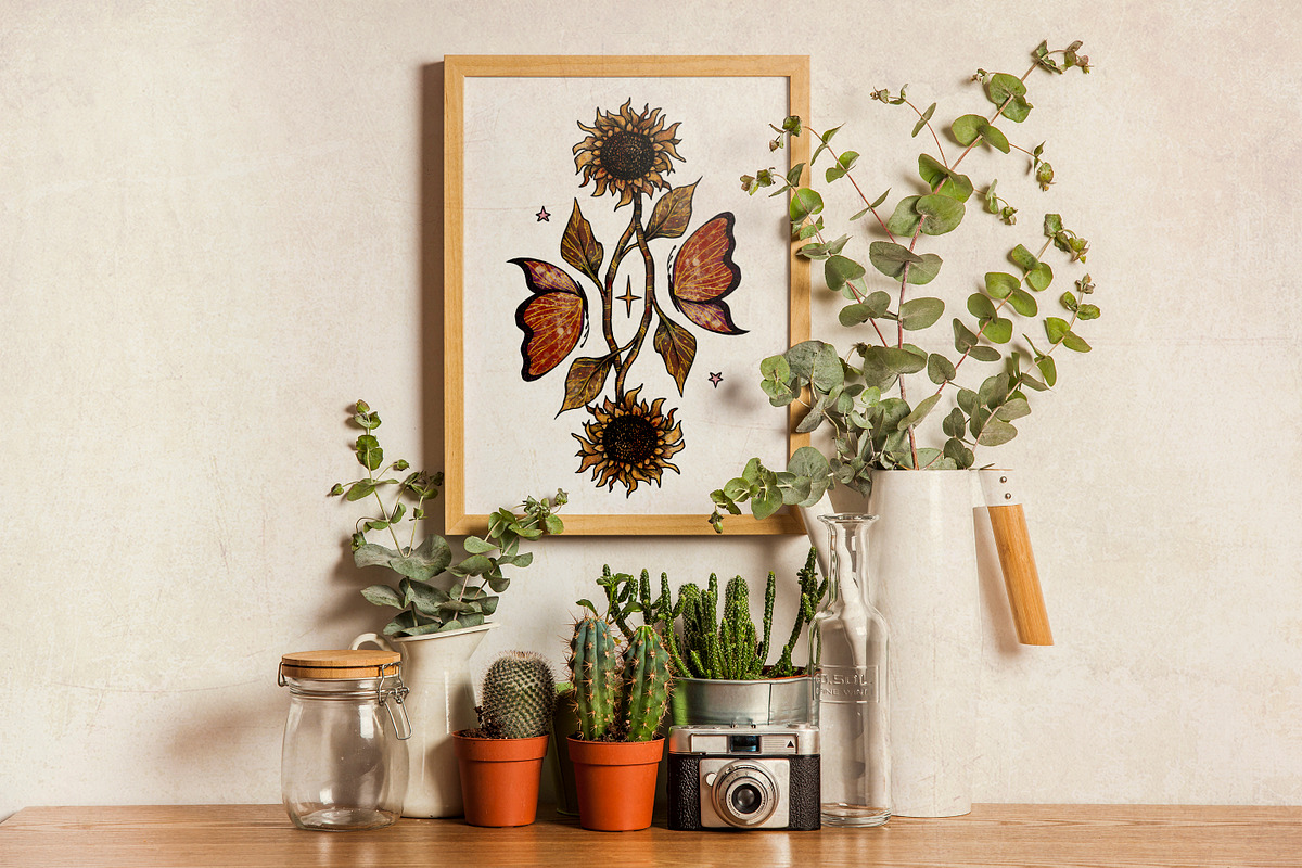 Autumn Moths & Dried Botanicals, an Animal Illustration by Ink Stories (Photo 6 of 18)