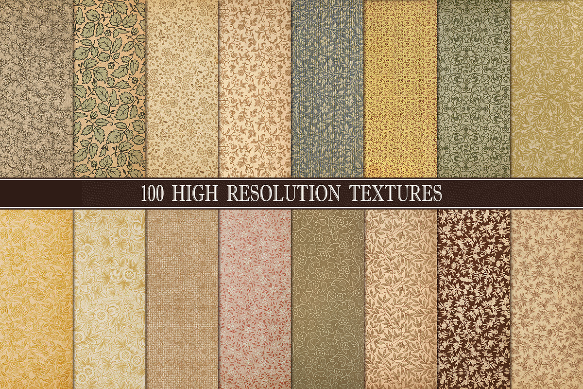 Vintage Decorative Papers, a Texture Graphic by Blue Line Design (Photo 4 of 6)