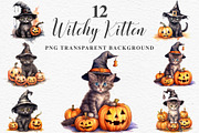 Halloween Kitten Pumpkin Cute Cats, an Animal Illustration by Rabbit Heart (Thumbnail 1 of 10)