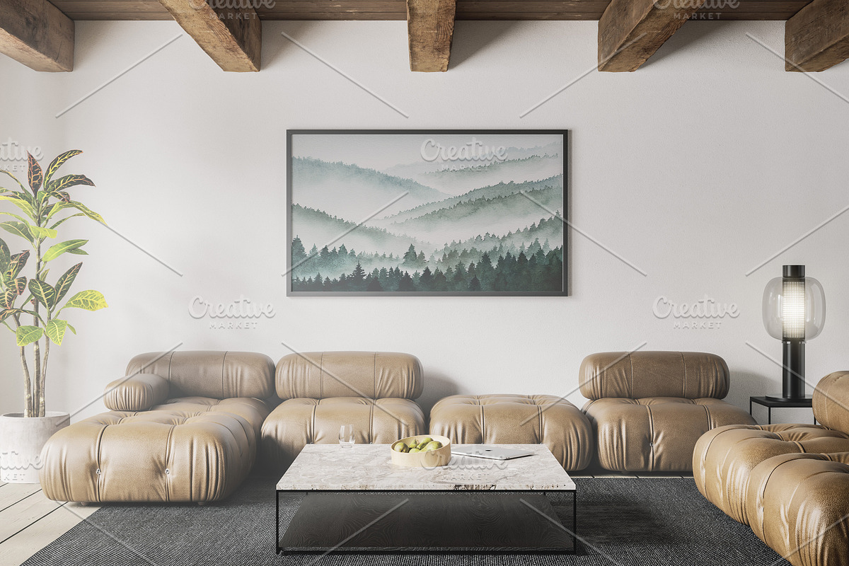 Watercolor landscape, green forest, a Decorative Illustration by Fascinadora (Photo 3 of 5)