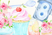 Watercolor Clipart Wedding Icons, an Illustration by Corner Croft (Thumbnail 4 of 4)