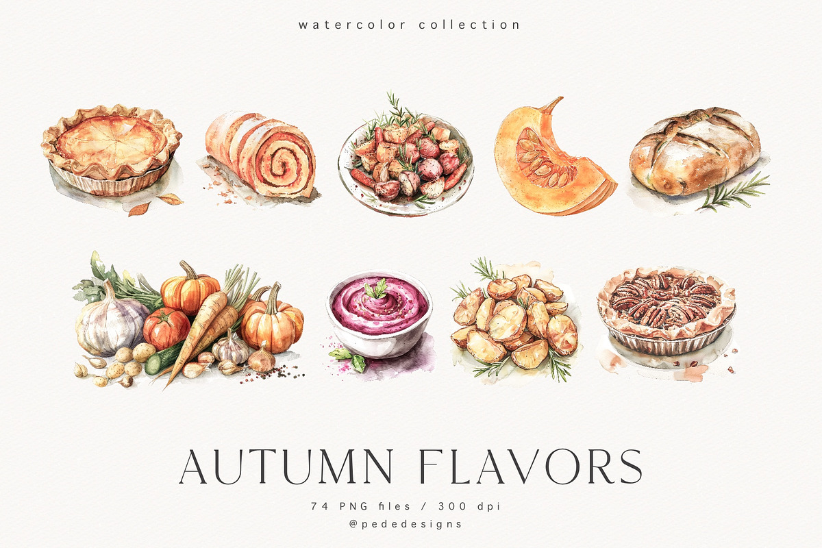 Autumn Flavors, a Food Illustration by PeDe Designs (Photo 7 of 8)