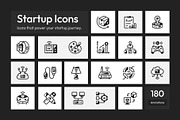 Animated Startup Icons Art Set, a Solid Icon by Prosymbols (Thumbnail 1 of 4)