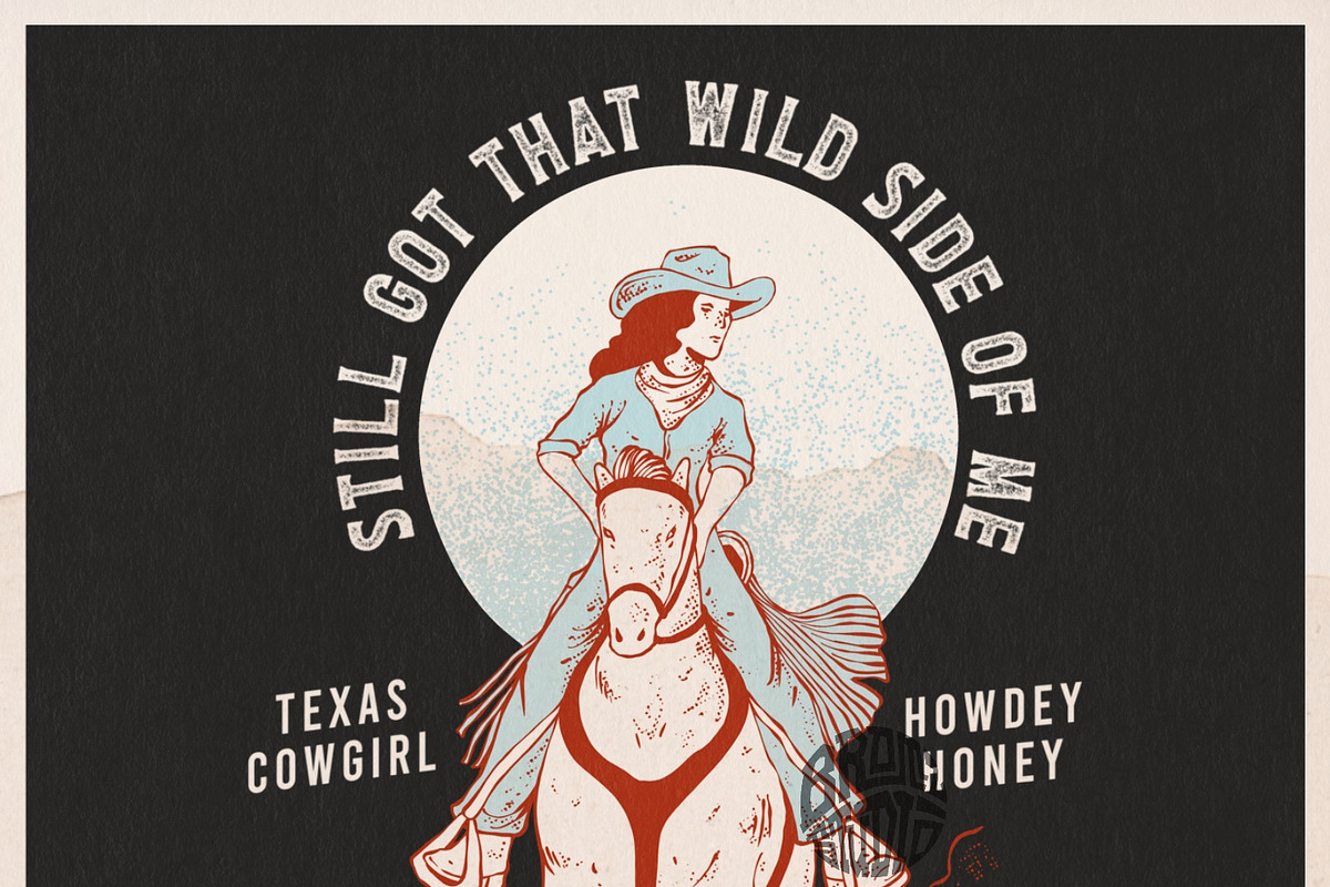 Vintage cowgirl vibes pack, a Person Illustration by Bromz Studio (Photo 3 of 5)