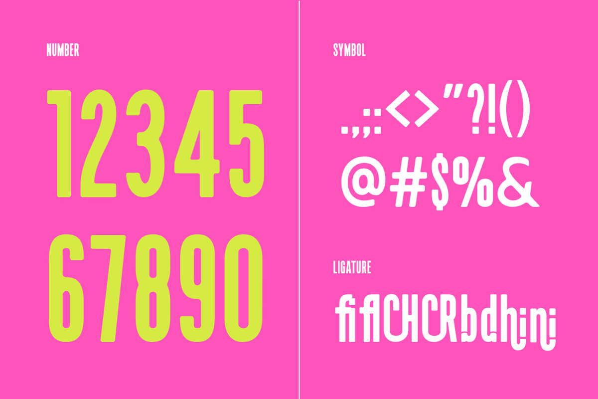 Brightform Bold Condensed Sans Font, a Sans Serif Font by Rasio Studio (Photo 5 of 8)