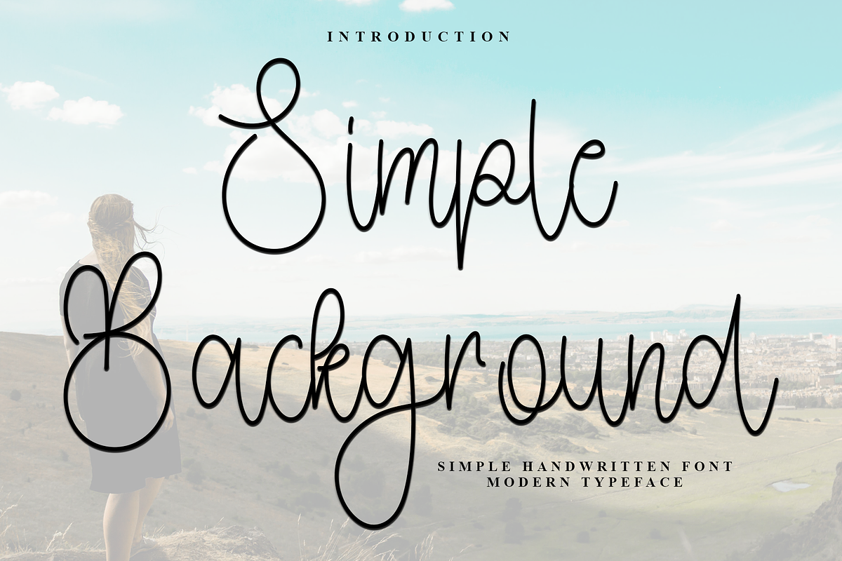 Simple Background, a Handwritten Font by FreshTypeINK (Photo 1 of 7)