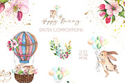 Easter Bunny. Watercolor collection, an Object Graphic by Ana-Sakuta (Thumbnail 8 of 27)