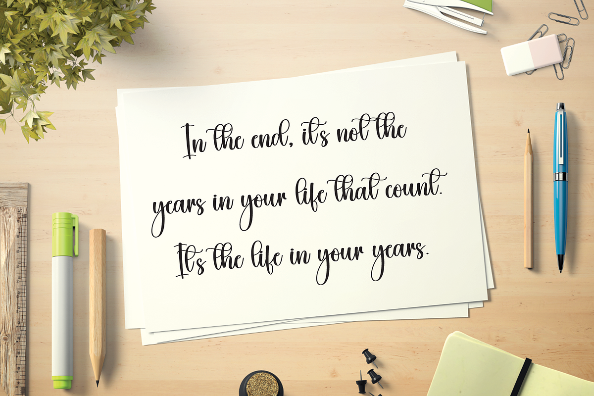 Embroidery | Script Font, a Handwritten Font by Scratchones (Photo 3 of 8)