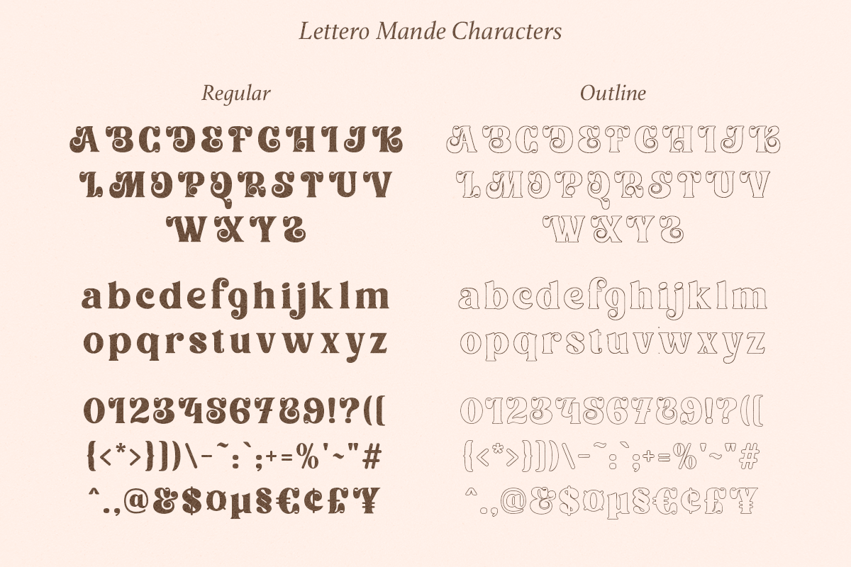 Lettero Mande - Playful Retro Font, a Serif Font by Dharmas Studio (Photo 15 of 15)