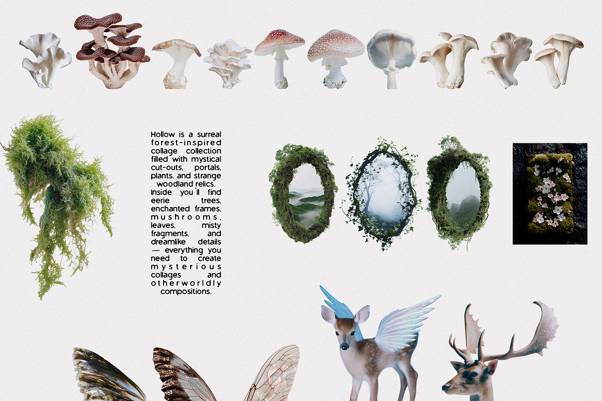 Hollow: Mystical Forest Collage Pack, an Object Graphic by Purple (Photo 8 of 13)