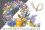 Lavender Honey Watercolor Clipart, an Illustration by DreamCafeArt (Thumbnail 8 of 8)