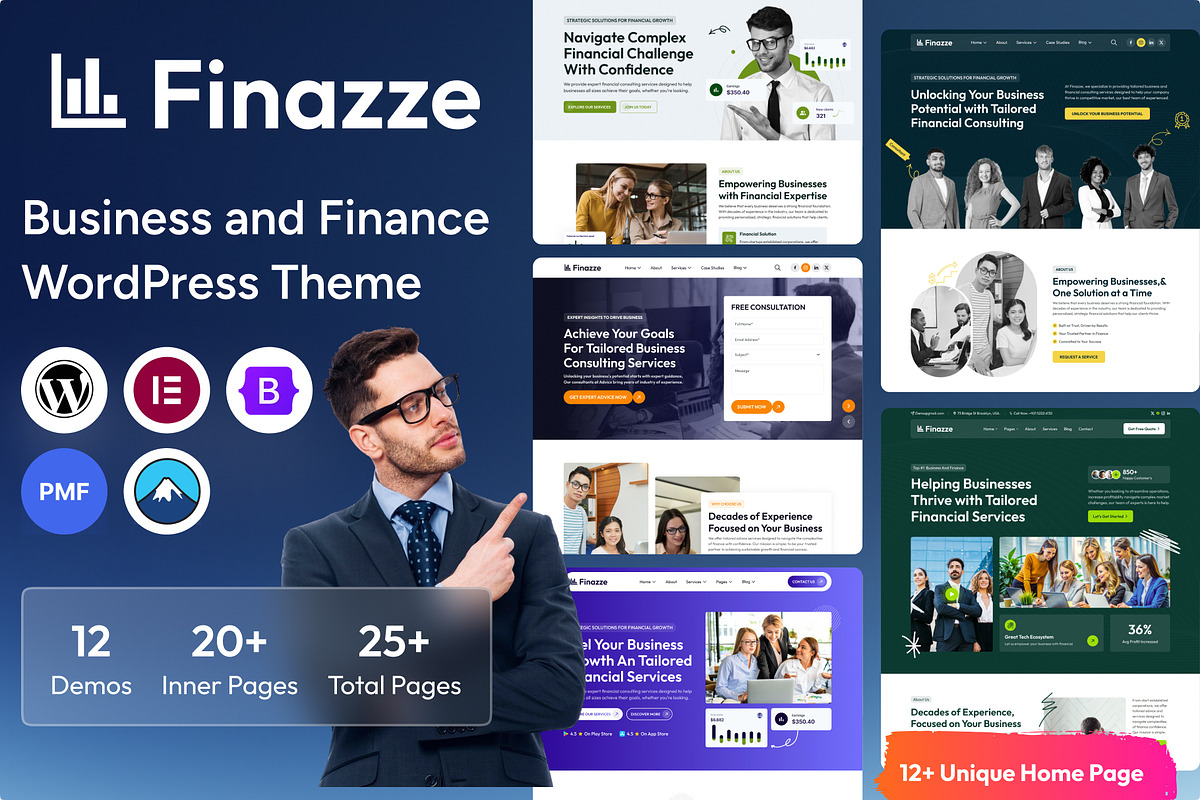 Business and Finance WordPress Theme, a WordPress Template by FleexStudio (Photo 1 of 3)