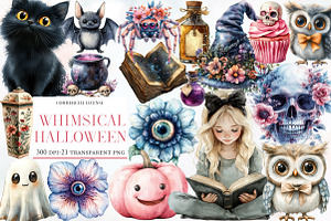 Whimsical Halloween Clipart Sublimat, an Illustration by Designworld