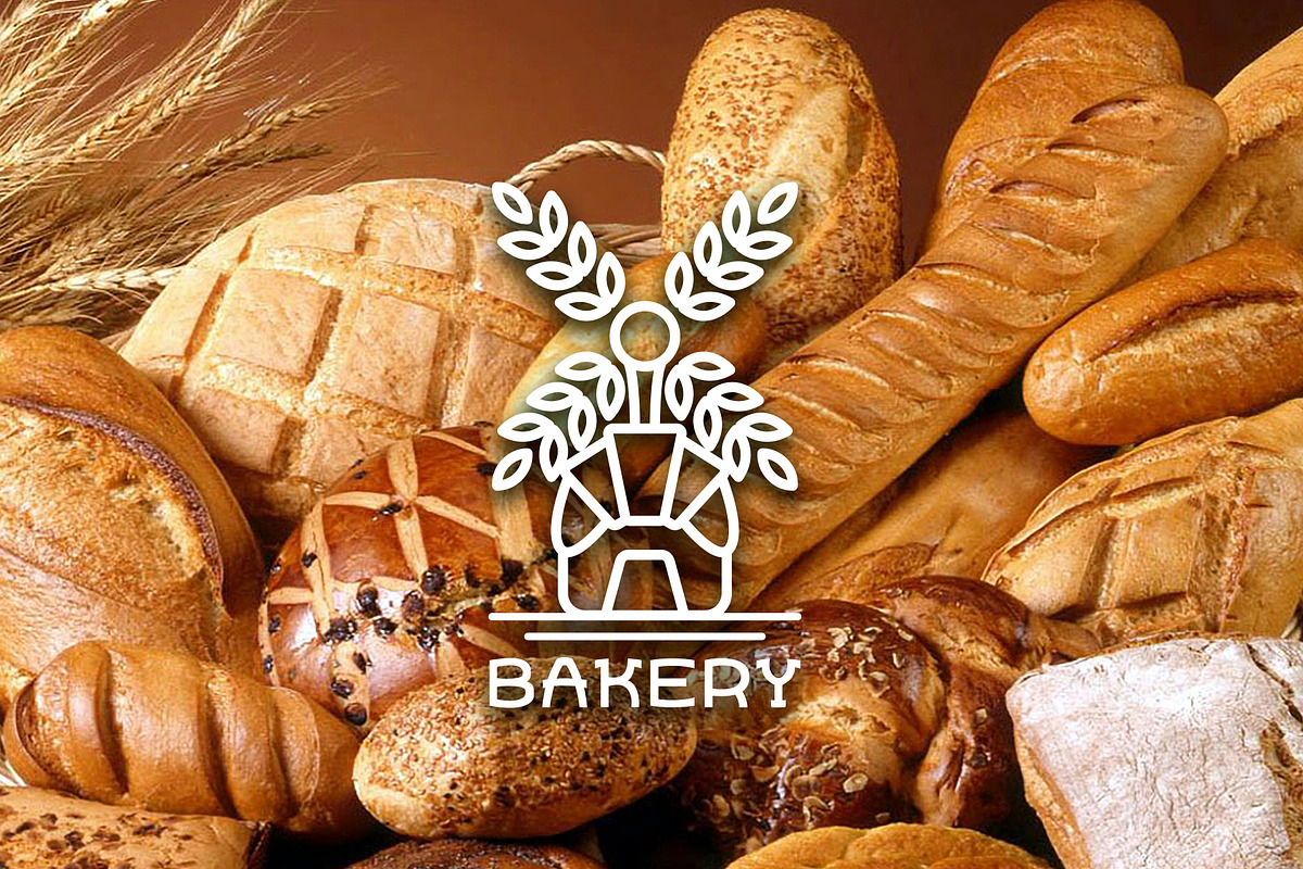 Bakery Windmill Wheat Logo, a Branding & Logo Template by Atlantis X Nurman Arbai (Photo 1 of 3)