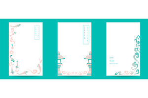 Collection of traditional Japanese, an Illustration by art PVP - market