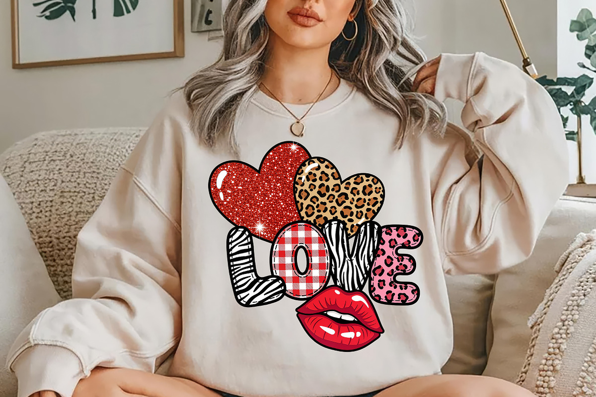 Valentine Love Sublimation Png, a Seasonal Illustration by YA Design (Photo 2 of 4)