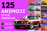 125 Animoji Style Avatars Vehicles, an Emoji Icon by Digital Blood (Thumbnail 1 of 9)
