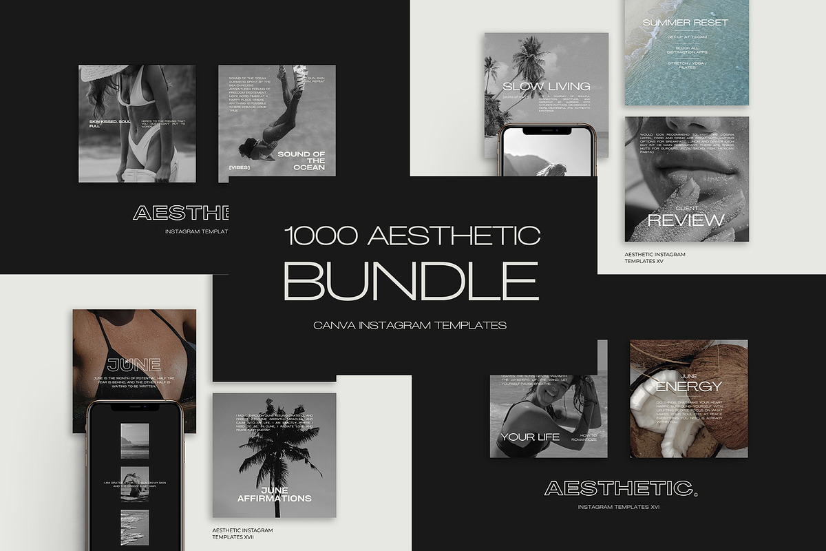 1000 Aesthetic Instagram Templates