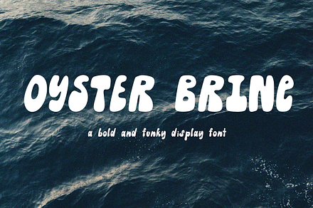 Oyster Brine - Funky Hand Drawn Font, a Font by Kellie Jayne Studio