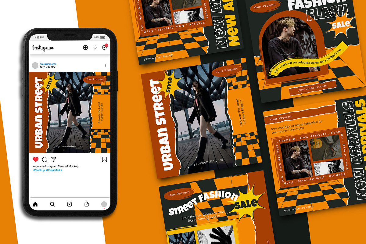 Fashion Instagram Post Template, a Social Media Template by Artnivora.Std