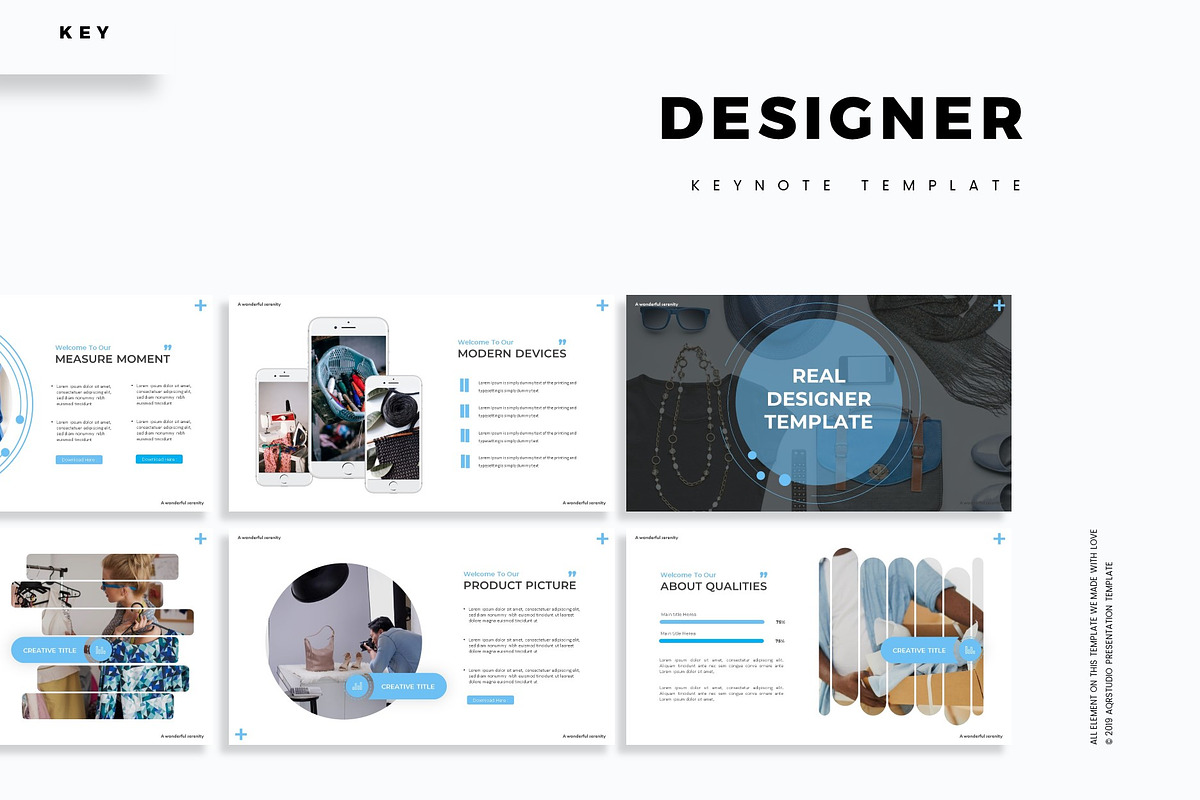 Designer - Keynote Template, a Presentation Template by AQR Studio