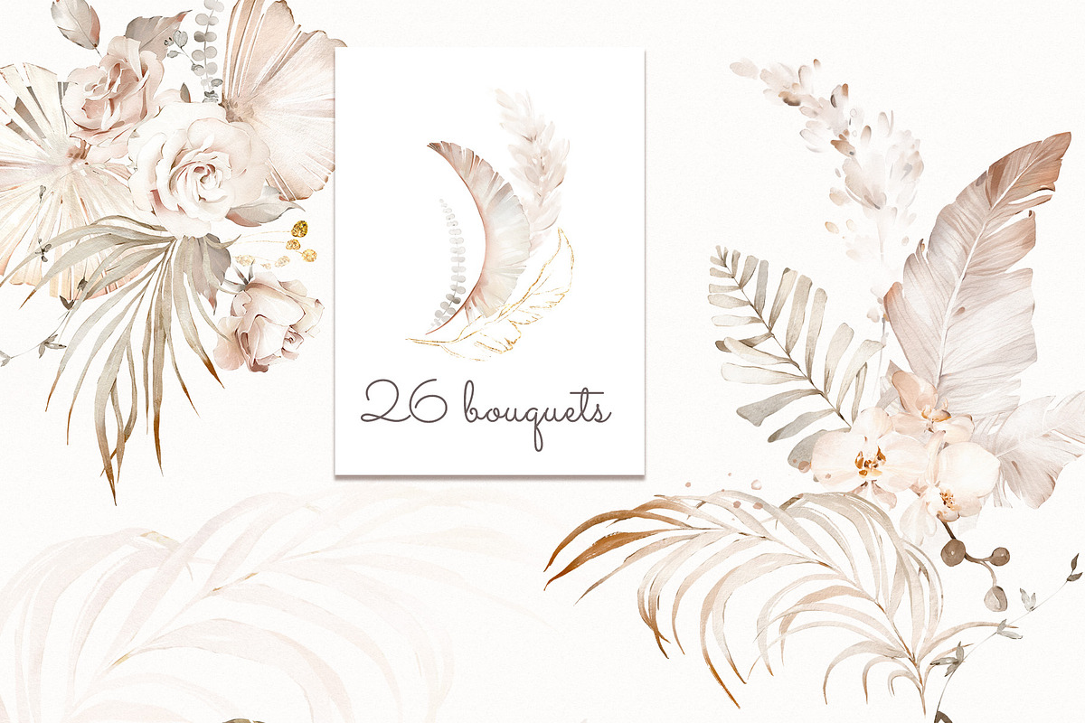 Tropical Watercolor Creamy Set, an Illustration by Lisima (Photo 3 of 11)