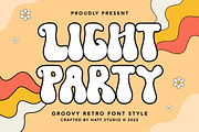 Light Party, a Serif Font by HATFSTUDIO (Thumbnail 1 of 7)