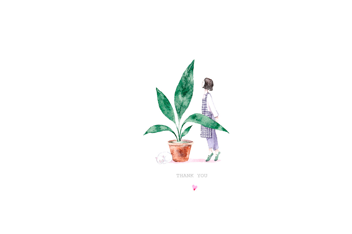 Plants & Friends, a Decorative Illustration by Knysh Ksenya (Photo 11 of 11)