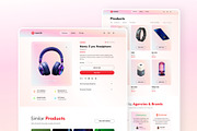 Electronics Product Showcase Website, an UI Kit Template by Sujun Baidyaa (Thumbnail 3 of 8)