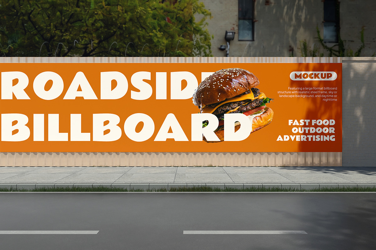 Outdoor Advertising Billboard Mockup, an Advertising Mockup by Permadi Creative (Photo 2 of 5)