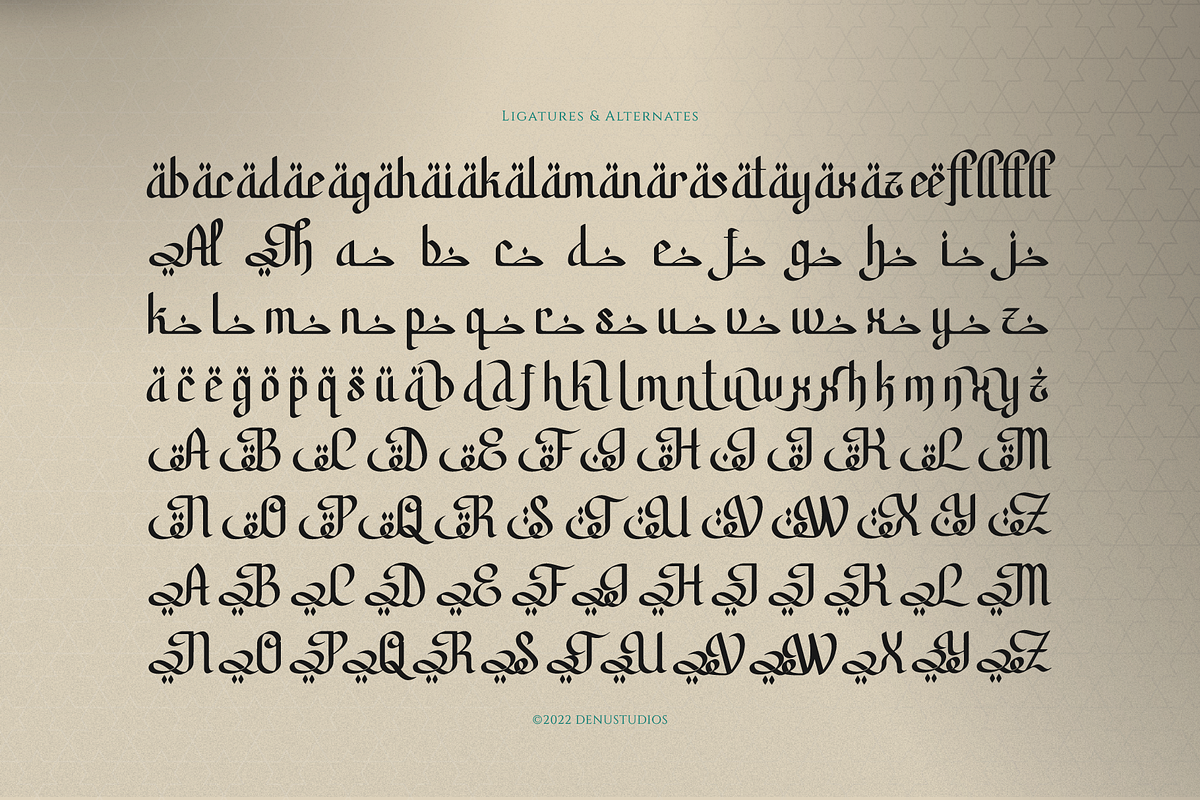 Thalabul Ilmi | Arabic Typeface, a Handwritten Font by Denustudios (Photo 12 of 12)