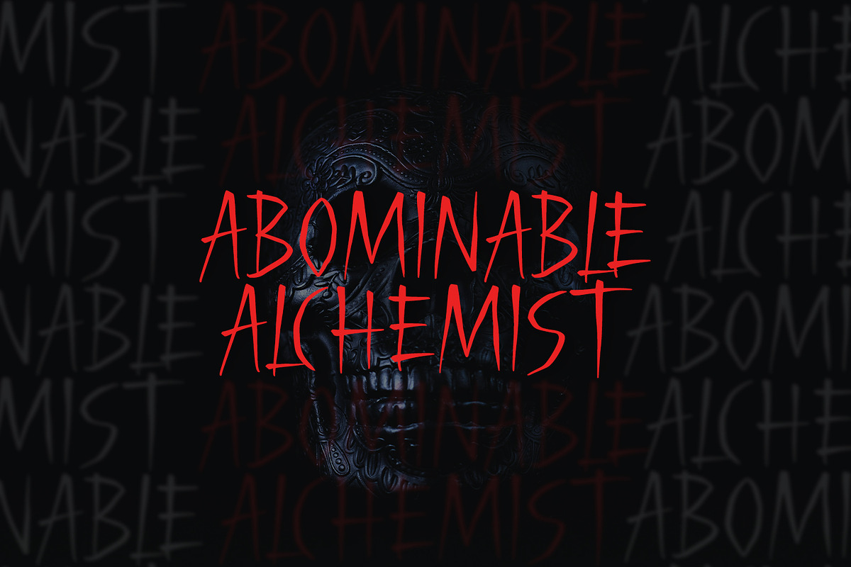 Morbid Night - Display Font, a Script Font by Alpaprana (Photo 2 of 10)