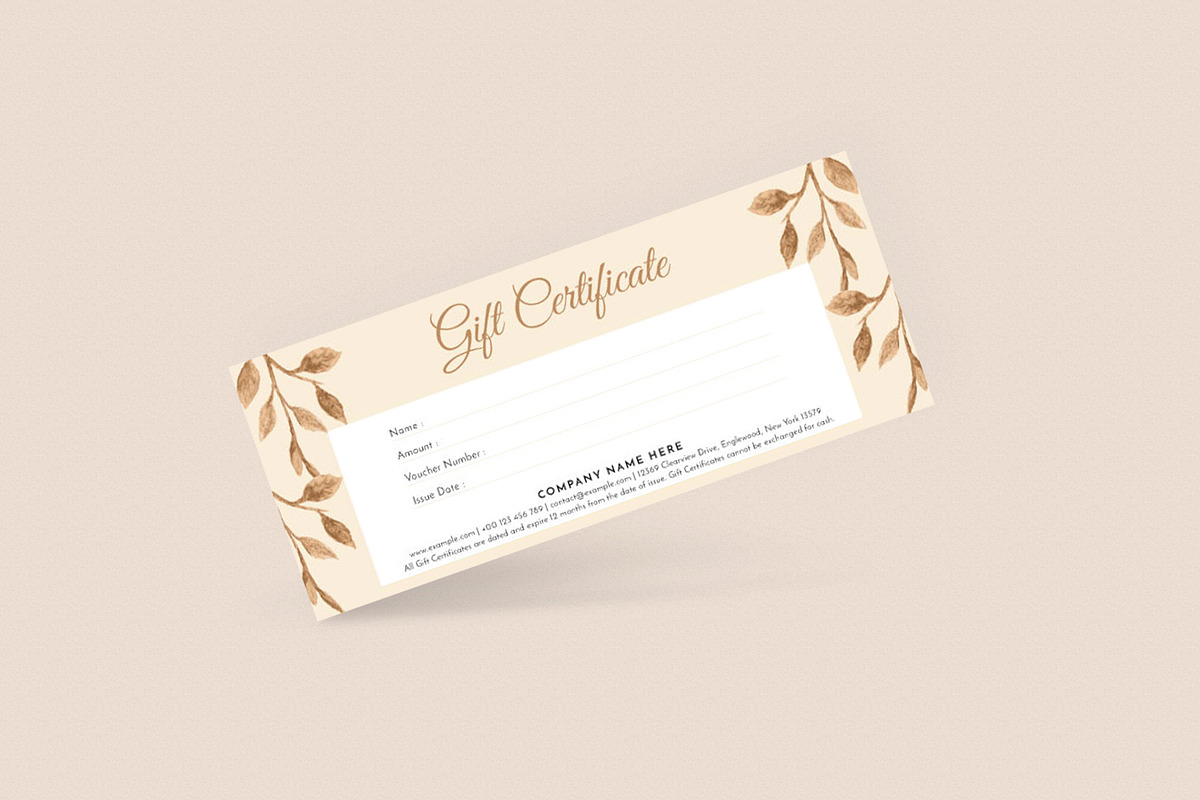 Gift Certificate Template, a Card Template by Amit Debnath (Photo 2 of 3)
