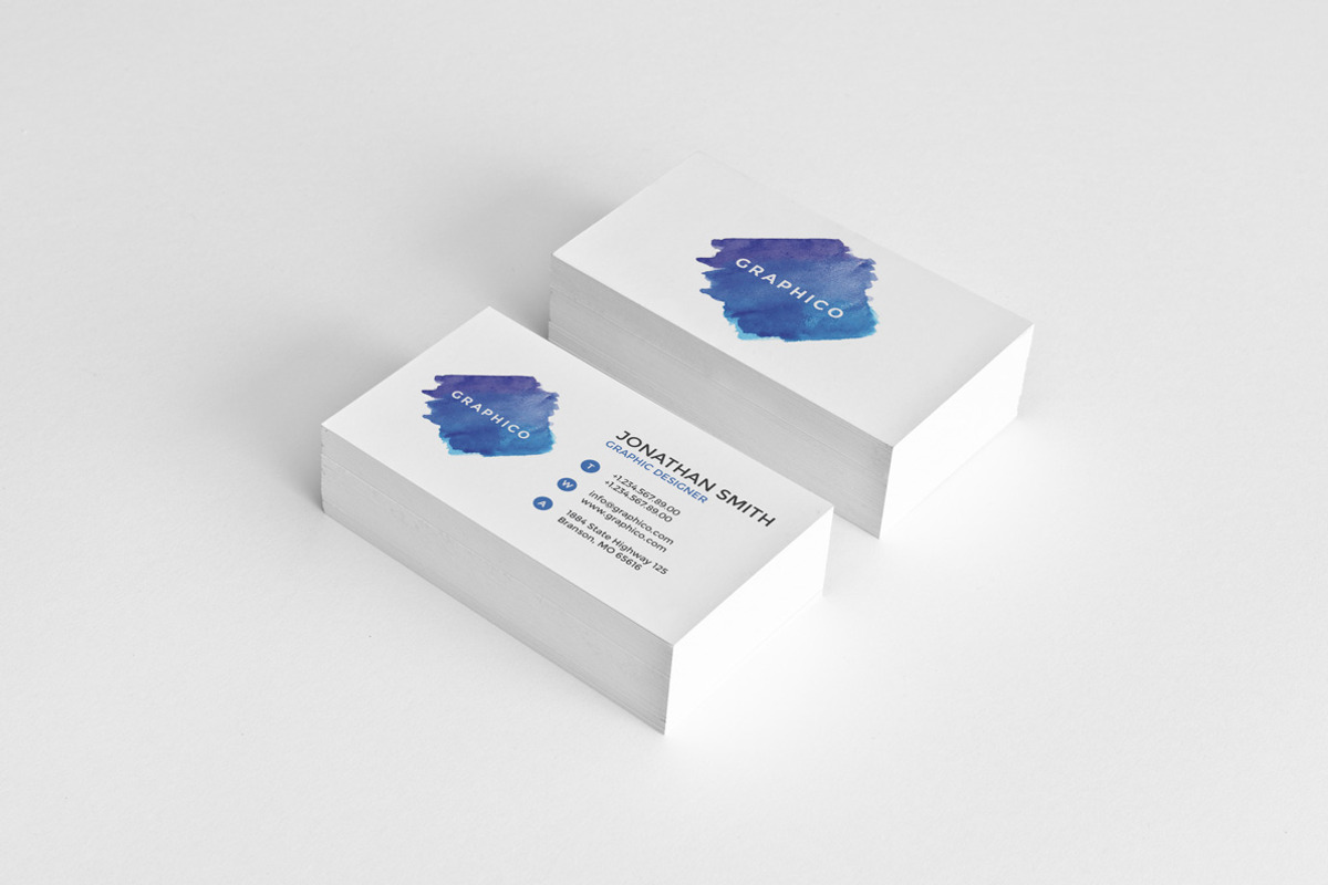 Simple Watercolor Business Card - 42, a Business Card Template by ND Design (Photo 10 of 13)