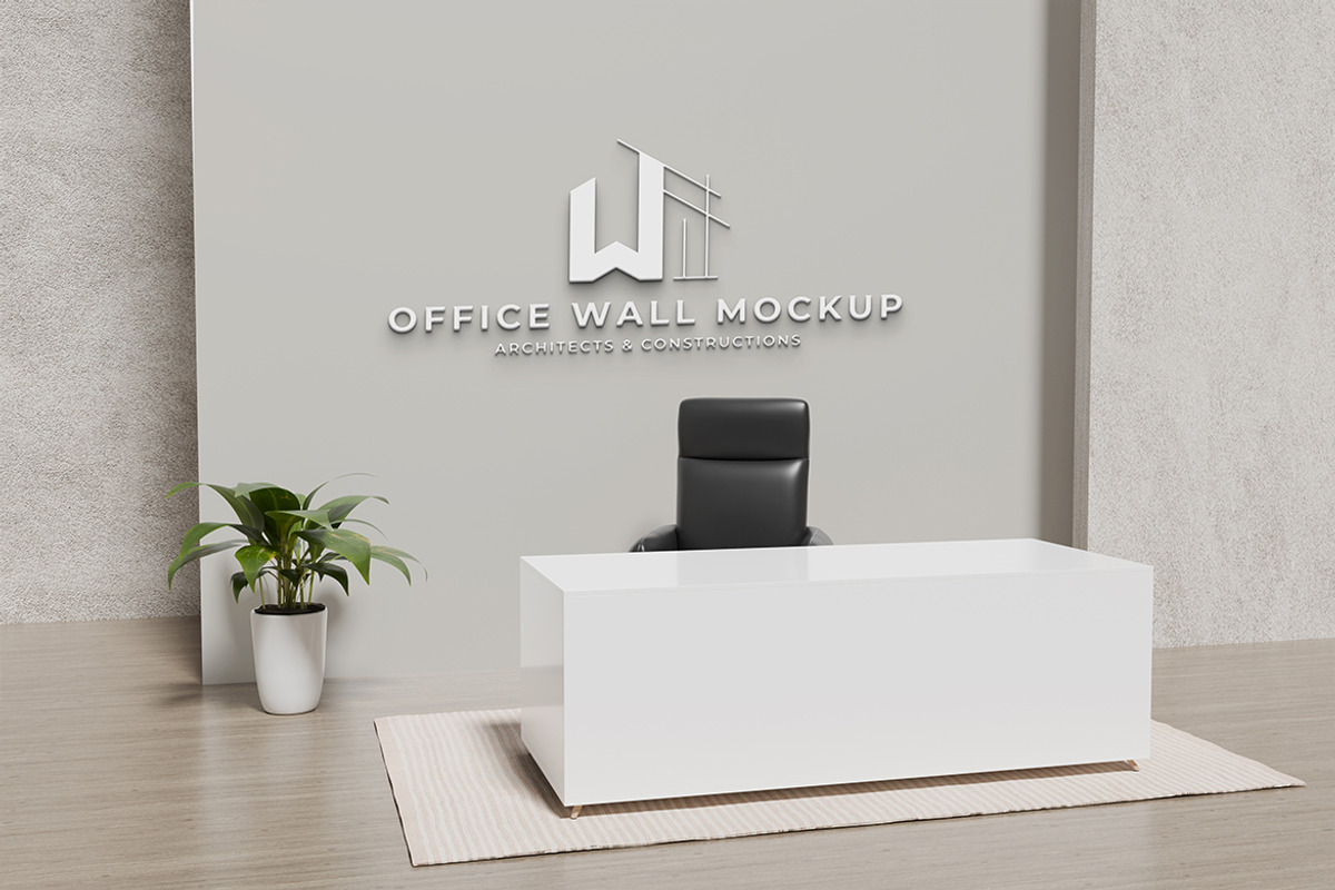 High-Quality Office Wall Mockup, a Device Mockup by swsi-studio (Photo 5 of 5)