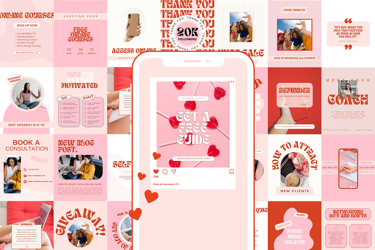 Coaching Instagram Post Templates, a Social Media Template by Hell Yeah Designs (Photo 3 of 7)