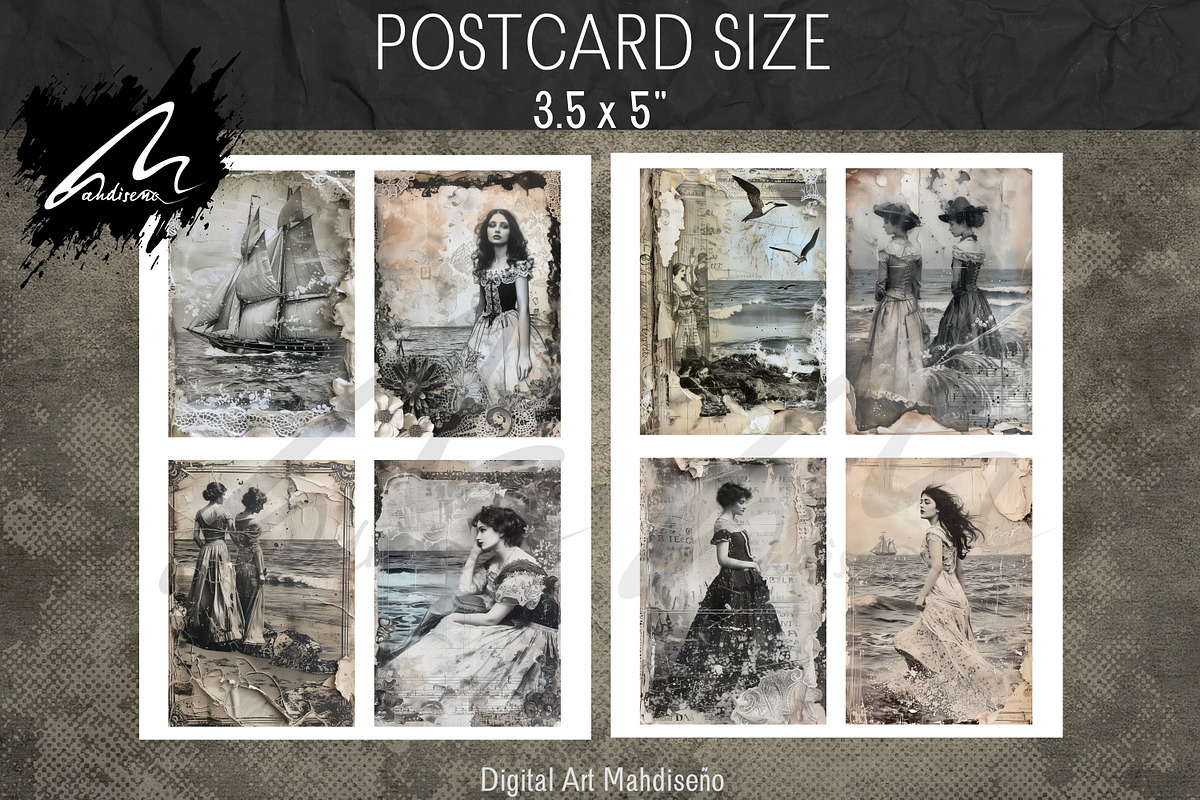 Shabby Chic Victorian Girls Papers, a Person Illustration by Digital Art Mahdiseño (Photo 8 of 9)