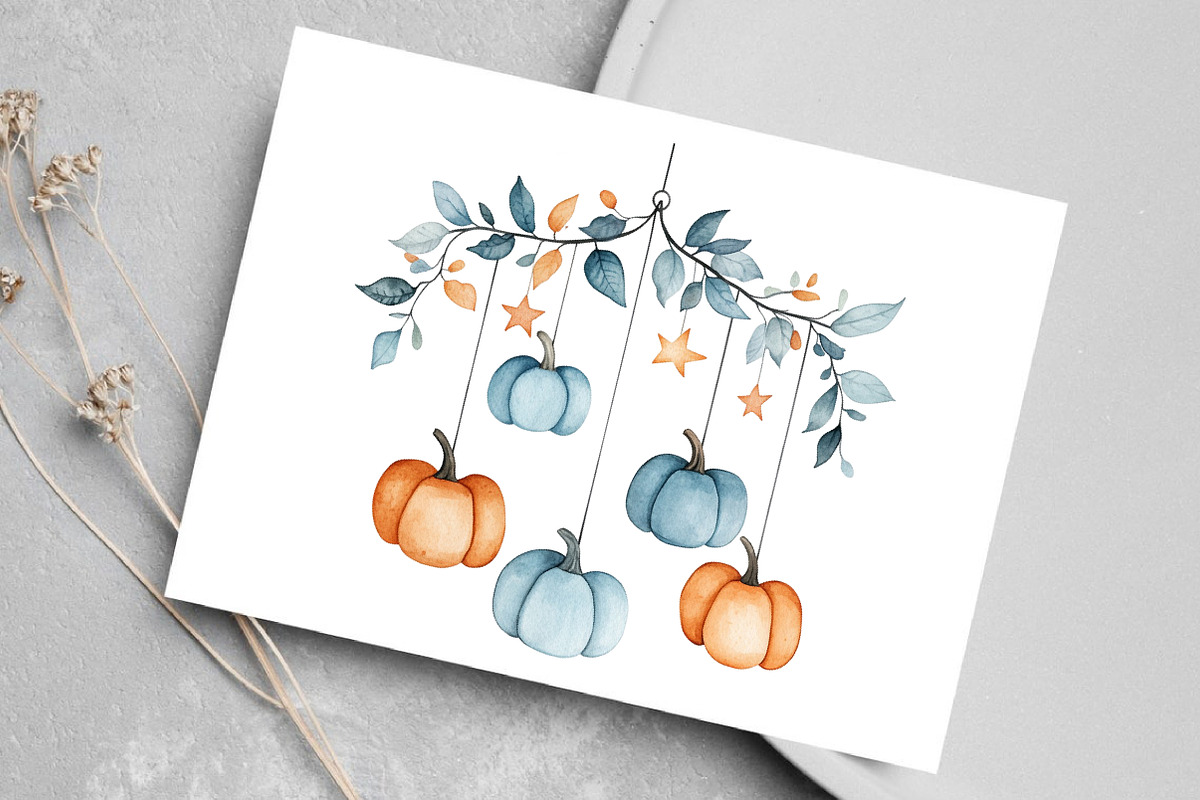 Watercolor Autumn Baby Shower, a Seasonal Illustration by Canvas Craft (Photo 6 of 8)