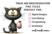 Whimsical Easter Black Cat Clipart, an Illustration by OK Design (Thumbnail 5 of 6)