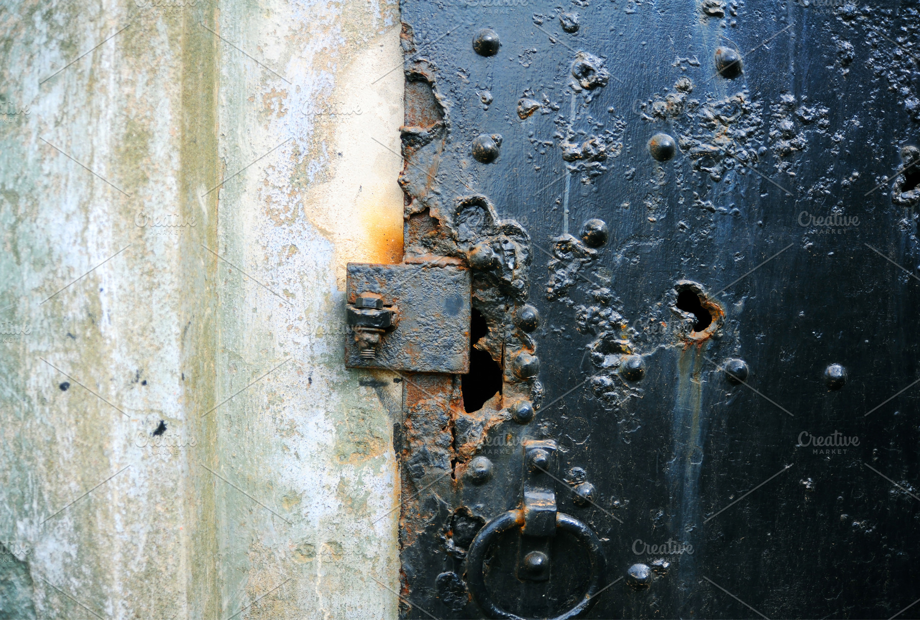 Rusty & corroded metal door, an Abstract Photo by Serifs & Whiskey