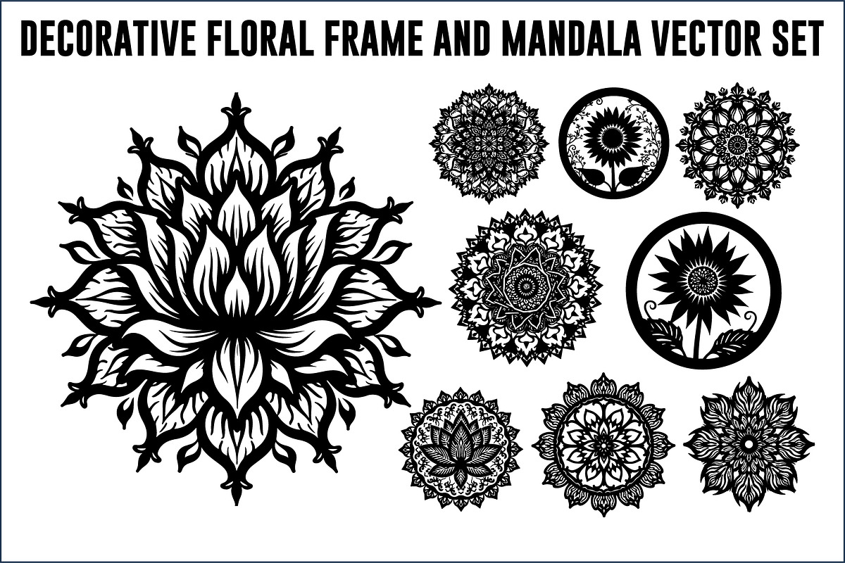 Vintage Floral Laser Cut Ornamental, an Object Illustration by BIPLOB EXPERT (Photo 1 of 14)