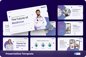 Medical Health Keynote Template, a Presentation Template by GraphauseProject