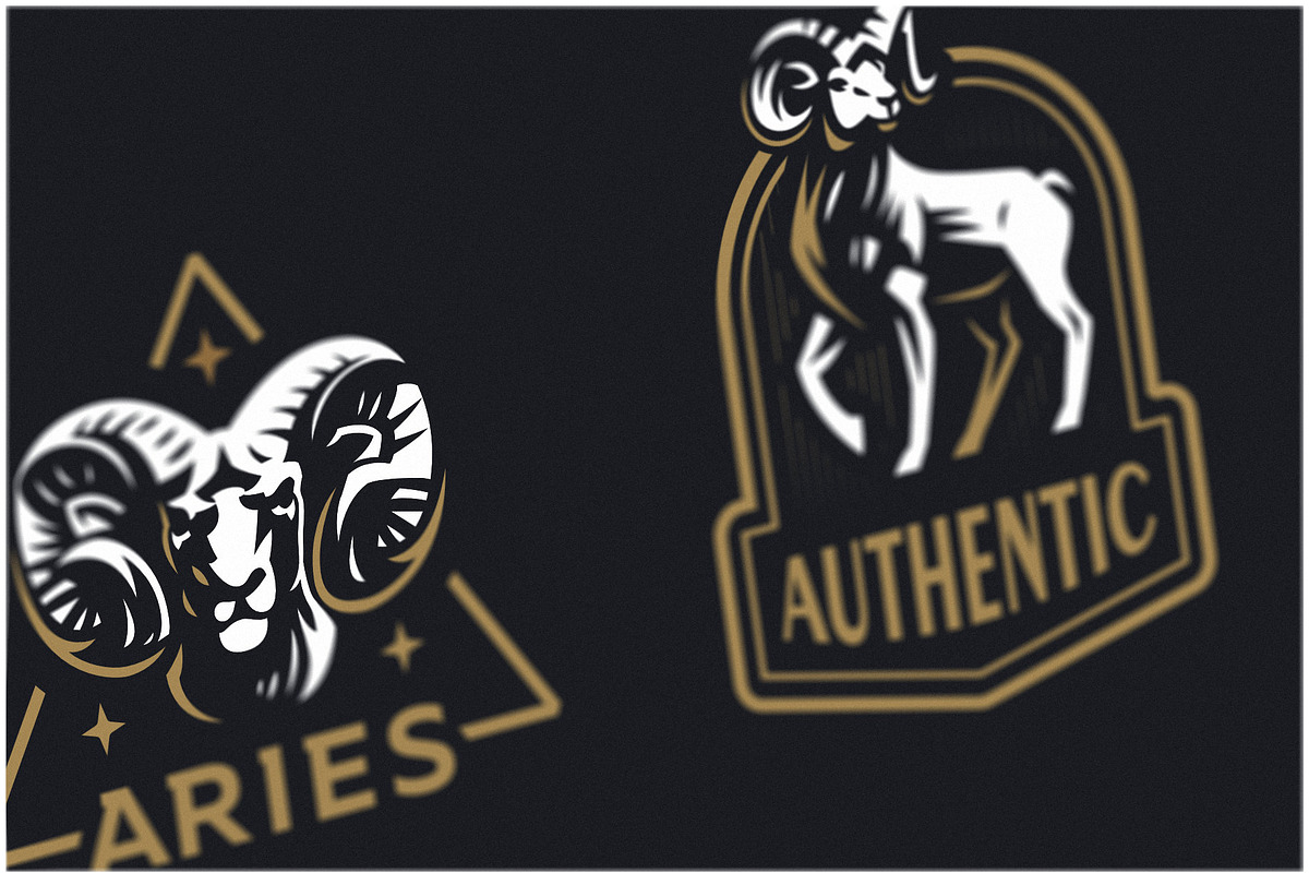 Rams collection, an Animal Illustration by Masterlevsha (Photo 2 of 2)