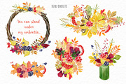 Autumn rustic watercolor kit, a Decorative Illustration by Elegantia (Thumbnail 7 of 10)