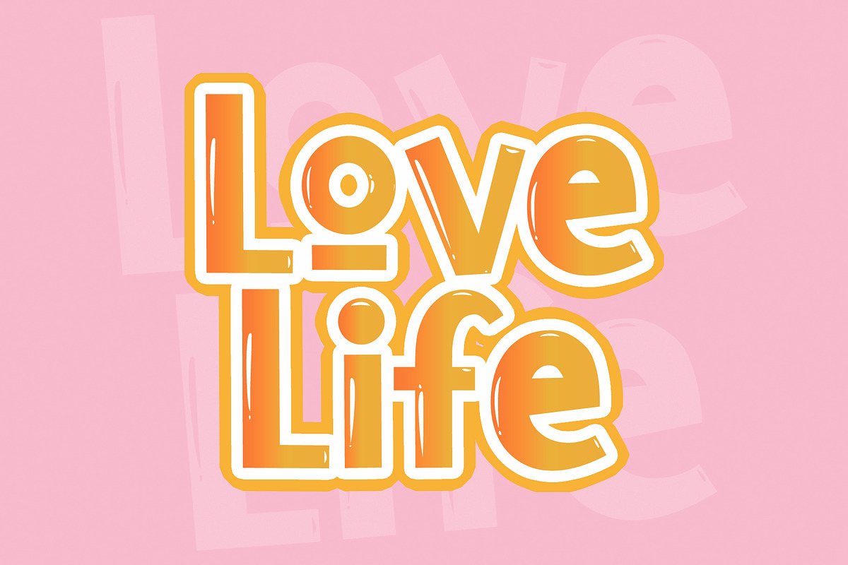 Love Life - Display Font, a Sans Serif Font by Yuby Creative (Photo 1 of 9)