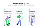 Animated People and Places Set, a Person Illustration by Creative Stall (Thumbnail 2 of 5)