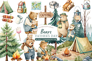 Daddy and Baby Bear PNG Set, an Animal Illustration by MockupWizard (Thumbnail 1 of 5)