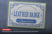 Leather Badge Photoshop Actions, an Action Add-On by Blacknull (Thumbnail 3 of 12)